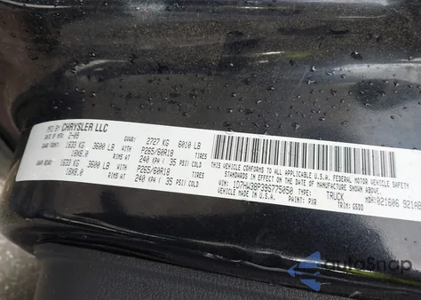 2009 Dodge Dakota Bighorn/Lonestar from USA, damaged, VIN 1D7HW38P39S775050